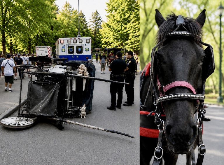 Another Horse Drawn Carriage Flips In Central Park, Renewing Calls To End NYC’s Cruel Carriage Industry